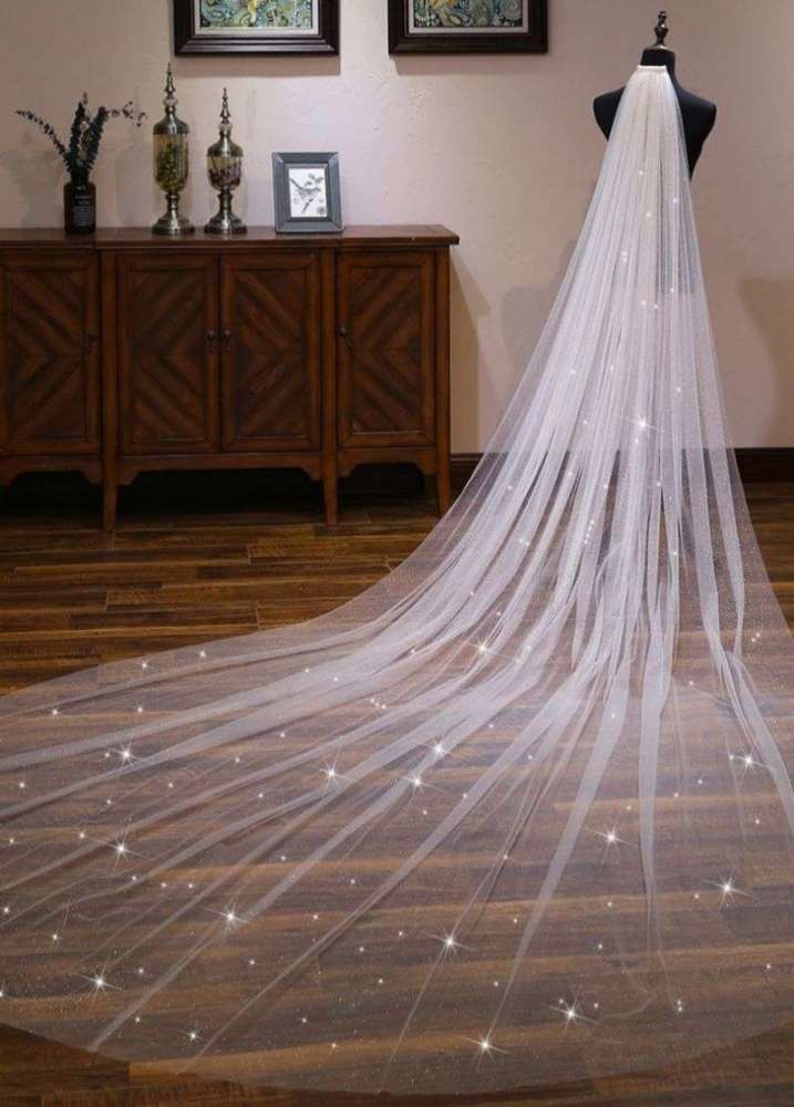 Glittering Wedding Veil