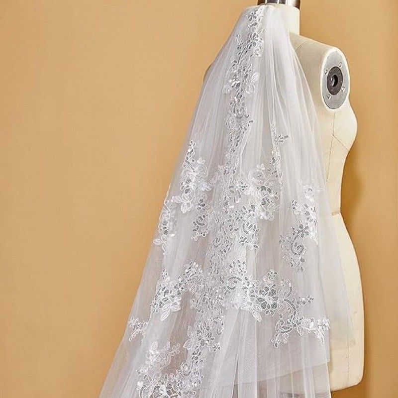 Lace Bridal Veil WV583