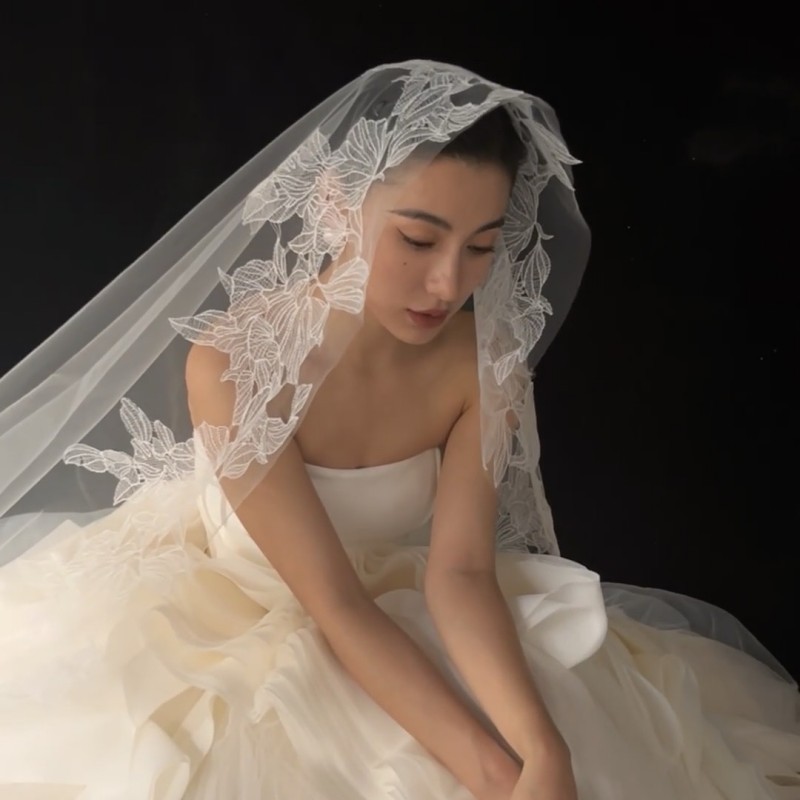 Lace Bridal Veil WV592