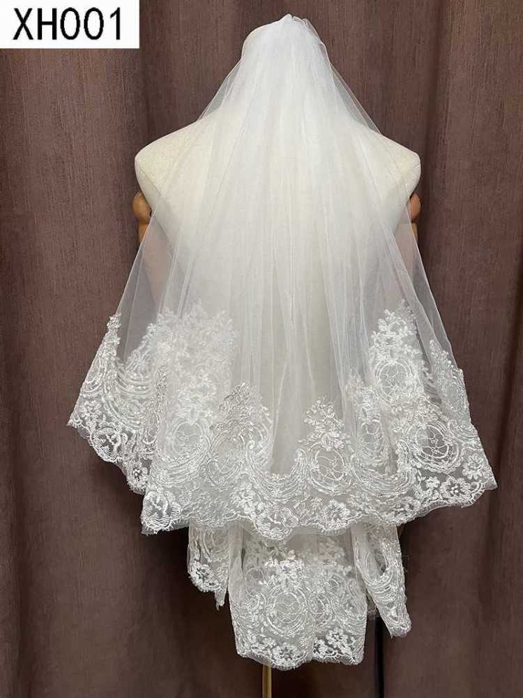 Lace Trim Bridal Veil