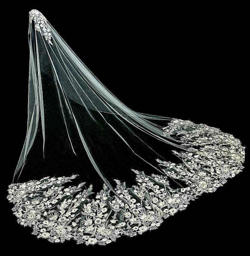 Lace Bridal Veil WV599