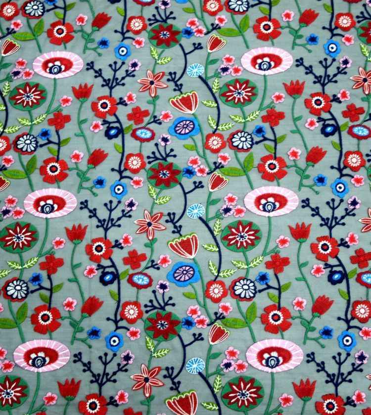 1 Yard White Sequined Beaded Multi-Color Corded Guipure Chantilly Embroidered 3D Floral Bridal Lace Material Fabric JS100