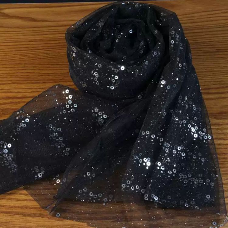 1 Yard Glittering Sequin Lace Material Fabric HS005