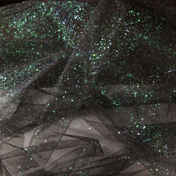 1 Yard Glittering Sequin Lace Material Fabric HS002