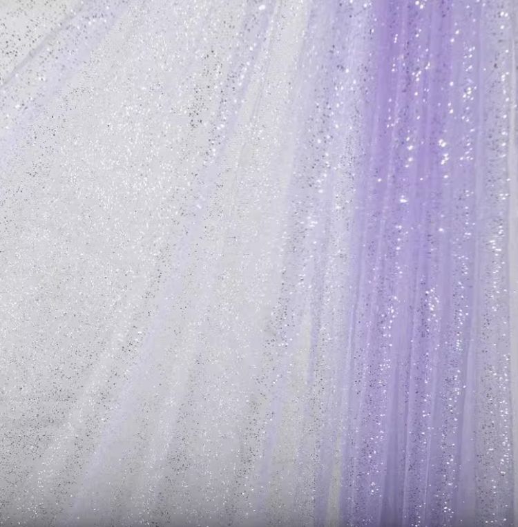 1 Yard Glittering Sequin Lace Material Fabric HS006