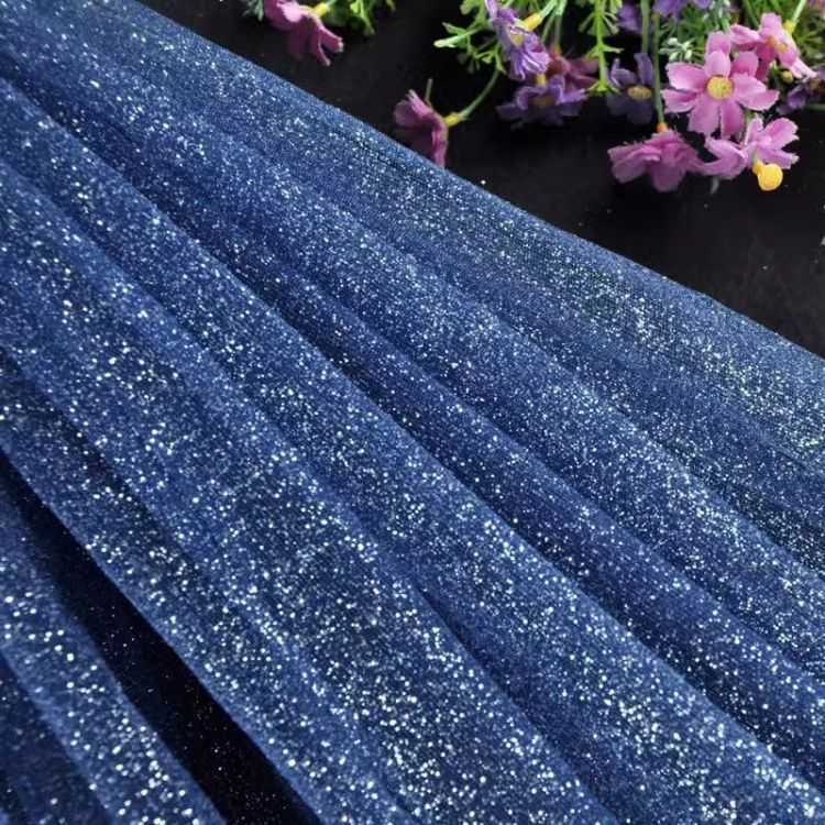 1 Yard Glittering Sequin Lace Material Fabric HS006