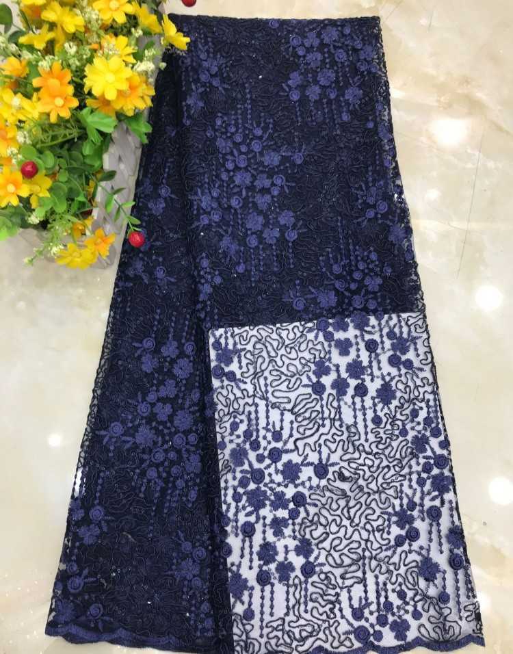 5 Yards Corded Embroidered Lace Material Fabric