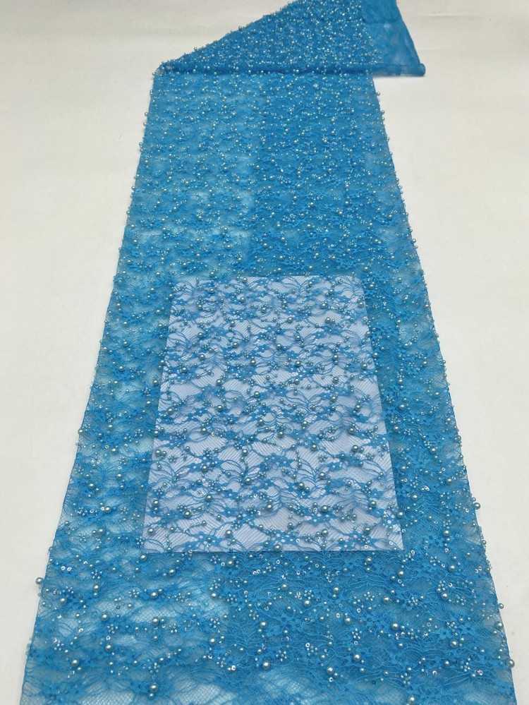 1 Yard 5 Yards Multi-Color Sequined Beaded Embroidered Lace Material Fabric TDD387