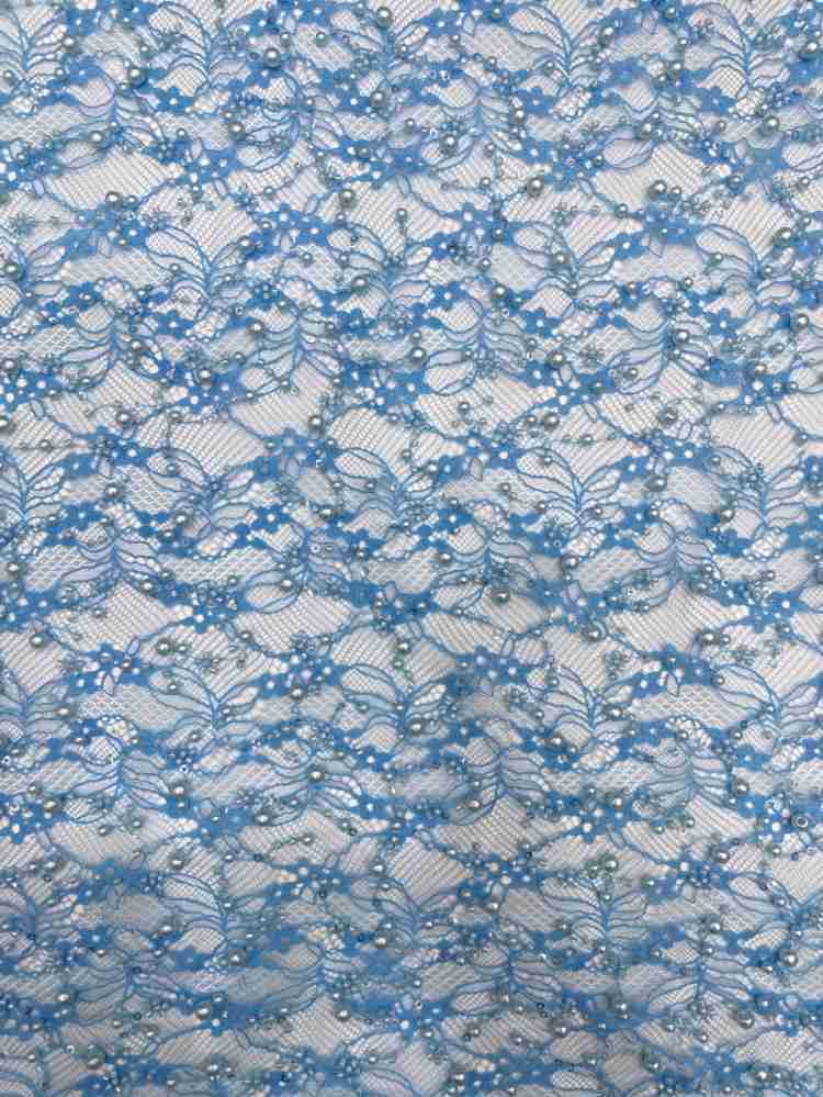 1 Yard 5 Yards Multi-Color Sequined Beaded Embroidered Lace Material Fabric TDD387