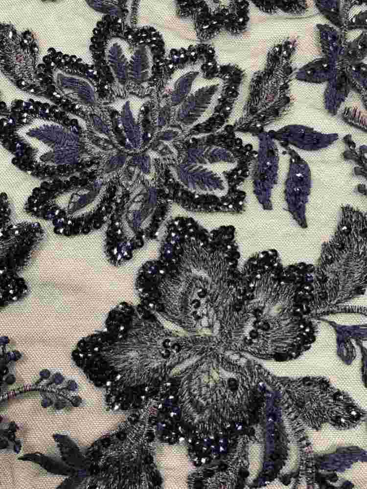 1 Yard 5 Yards Multi-Color Sequined Beaded Embroidered Lace Material Fabric TDD403