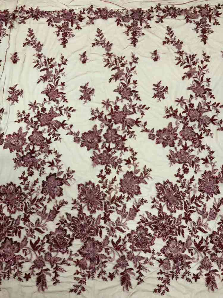 1 Yard 5 Yards Multi-Color Sequined Beaded Embroidered Lace Material Fabric TDD403