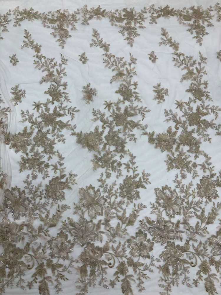 1 Yard 5 Yards Multi-Color Sequined Beaded Embroidered Lace Material Fabric TDD403