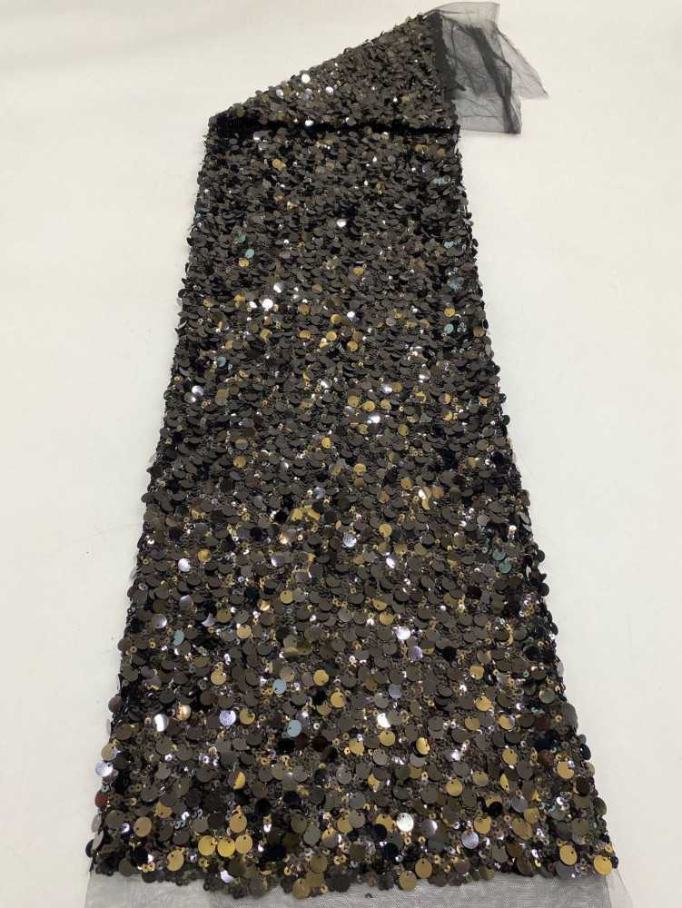 1 Yard 5 Yards Multi-Color Sequined Beaded Embroidered Lace Material Fabric TDD406