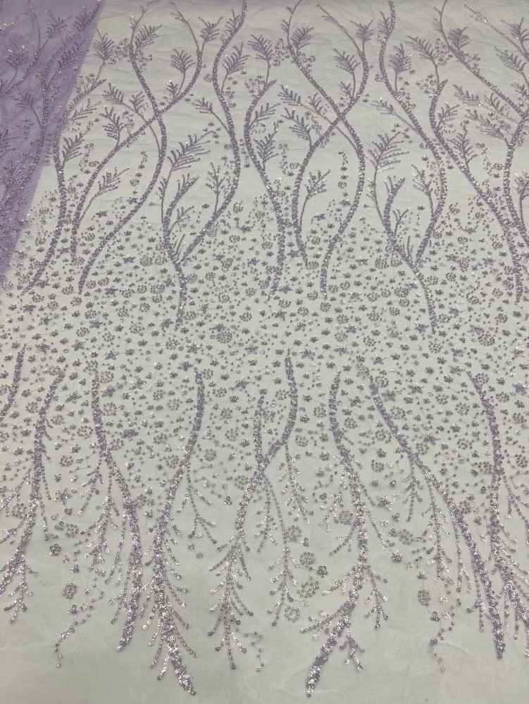 1 Yard 5 Yards Multi-Color Sequined Beaded Embroidered Lace Material Fabric TDD412