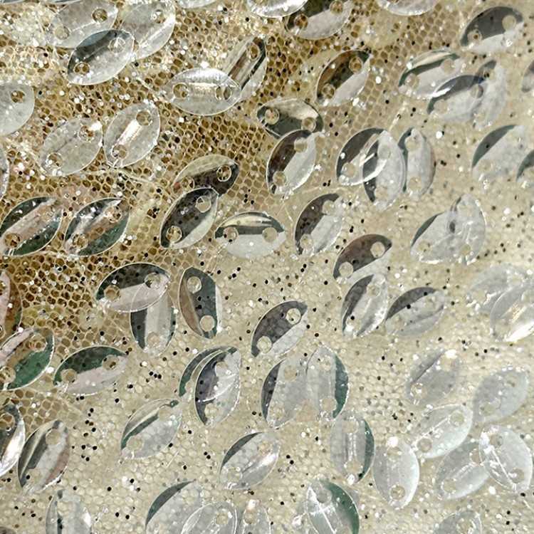 1 Yard 5 Yards Multi-Color Sequined Beaded Embroidered Lace Material Fabric