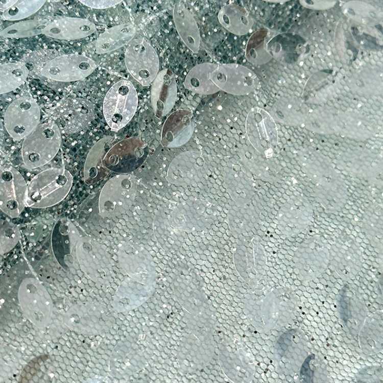 1 Yard 5 Yards Multi-Color Sequined Beaded Embroidered Lace Material Fabric