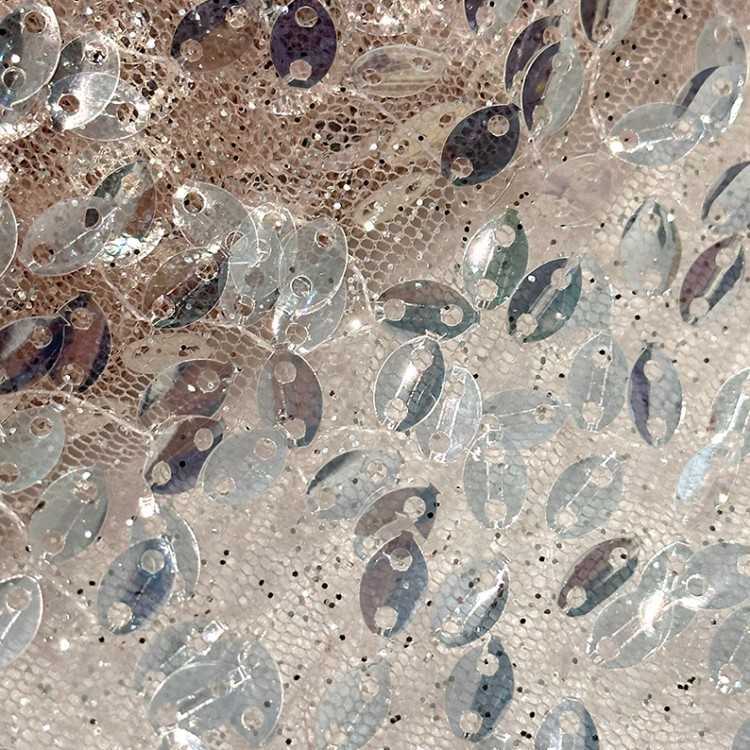 1 Yard 5 Yards Multi-Color Sequined Beaded Embroidered Lace Material Fabric