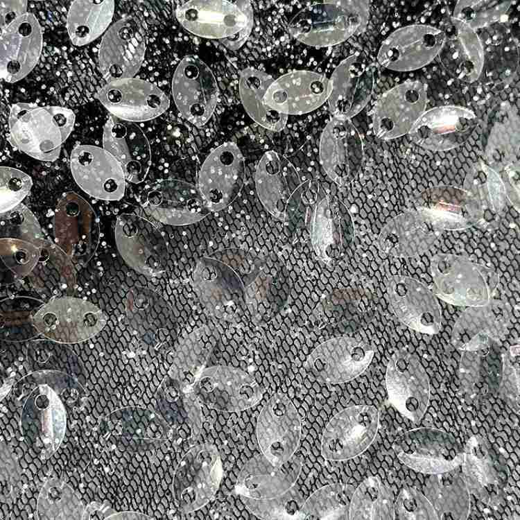 1 Yard 5 Yards Multi-Color Sequined Beaded Embroidered Lace Material Fabric