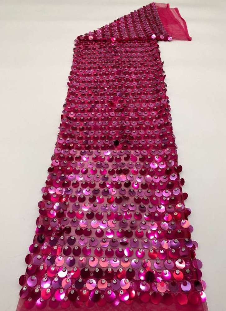 1 Yard 5 Yards Multi-Color Sequined Beaded Embroidered Lace Material Fabric TDD417