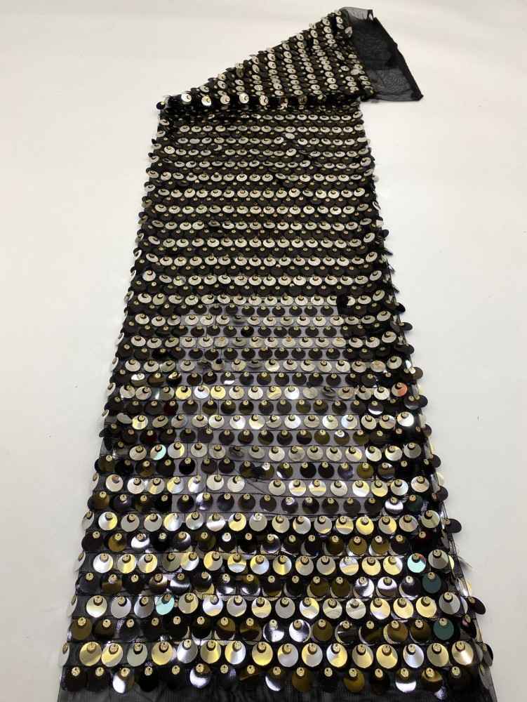 1 Yard 5 Yards Multi-Color Sequined Beaded Embroidered Lace Material Fabric TDD417