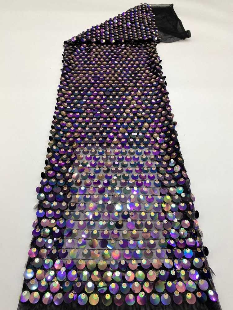 1 Yard 5 Yards Multi-Color Sequined Beaded Embroidered Lace Material Fabric TDD417