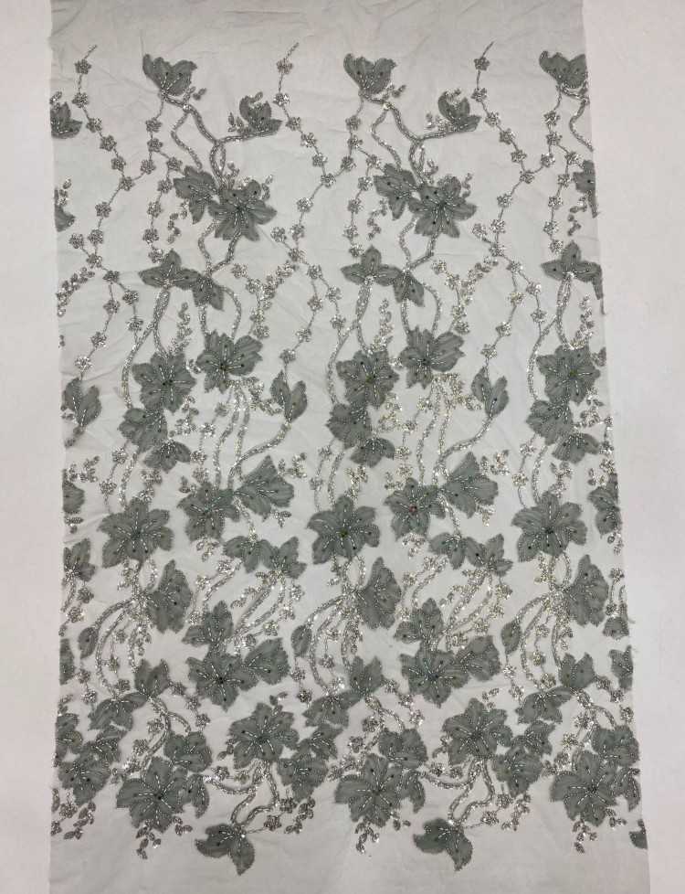 1 Yard 5 Yards Multi-Color Sequined Beaded Embroidered Lace Material Fabric TDD425