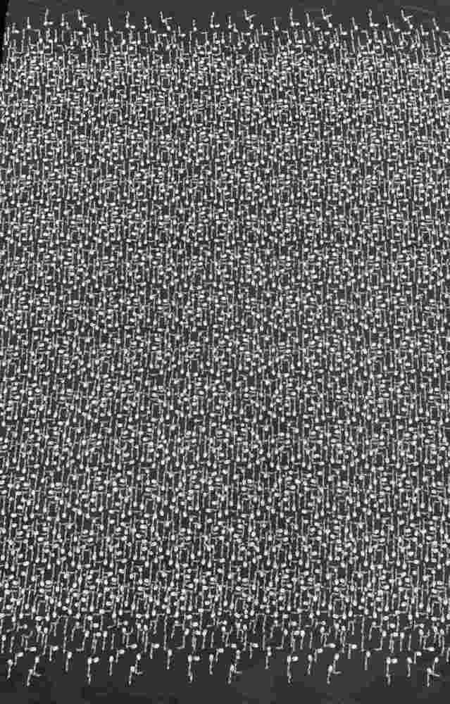1 Yard Sequined Beaded Lace Material Fabric