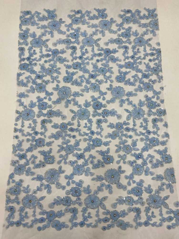 1 Yard 5 Yards Multi-Color Sequined Beaded Embroidered Lace Material Fabric TDD438