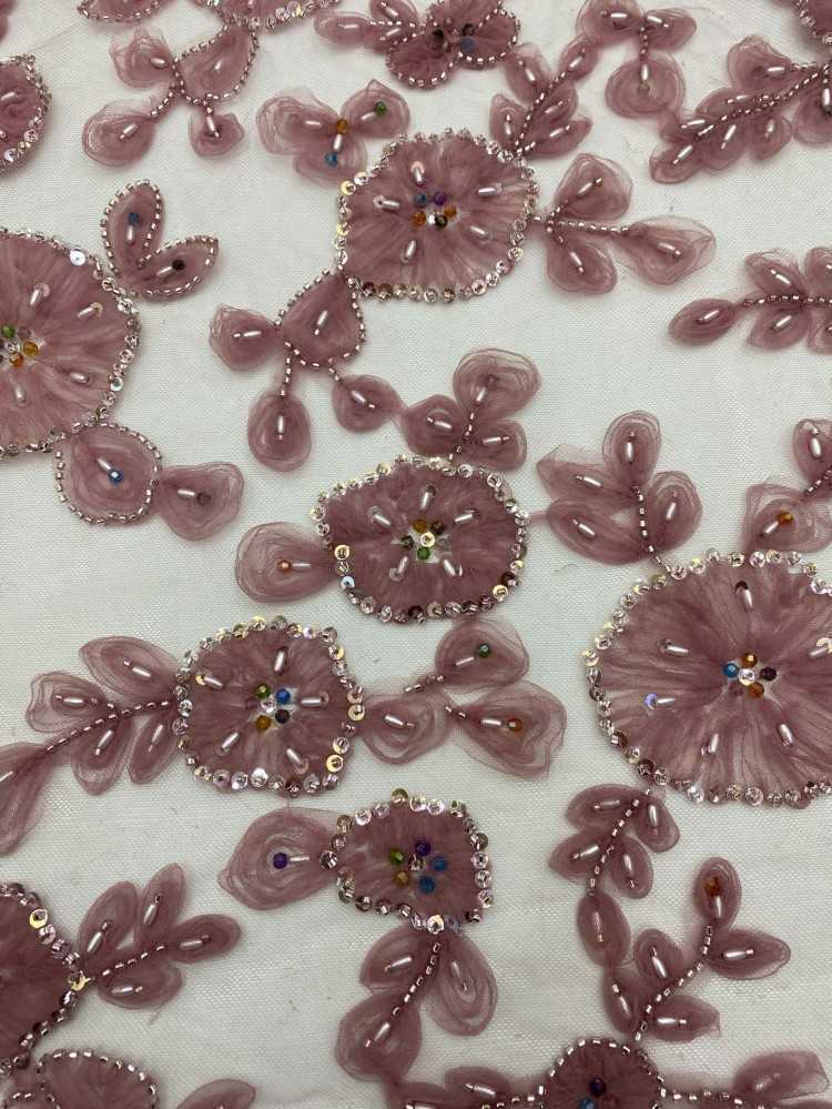 1 Yard 5 Yards Multi-Color Sequined Beaded Embroidered Lace Material Fabric TDD438