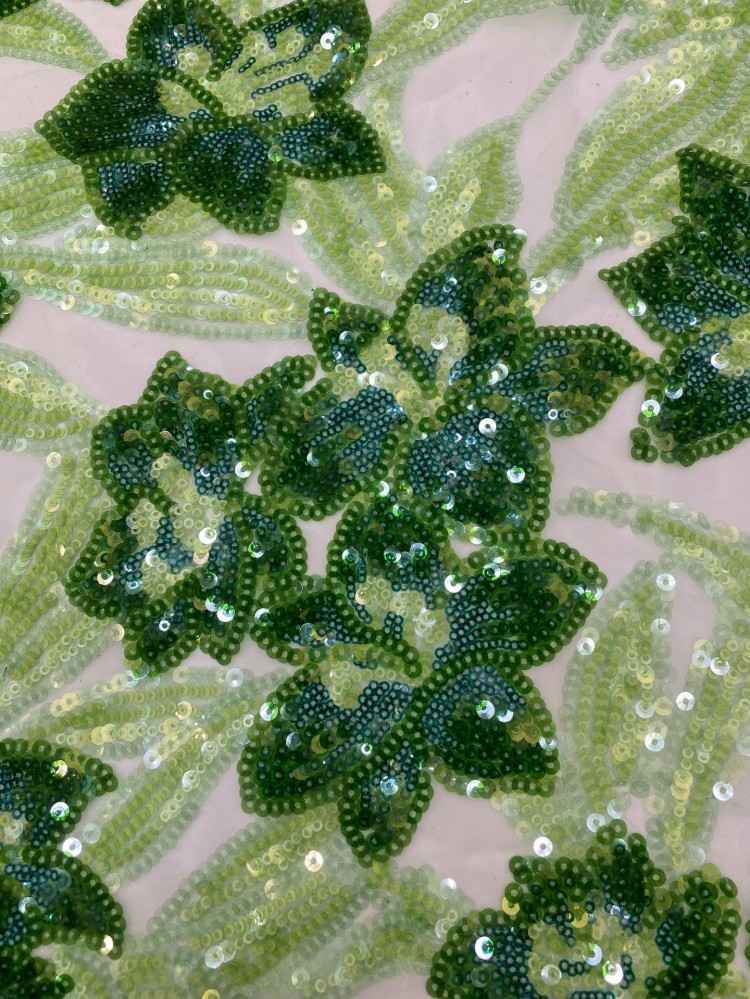 1 Yard 5 Yards Multi-Color Sequined Beaded Embroidered Lace Material Fabric TDD440