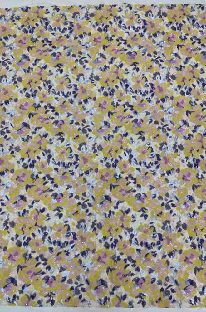 1 Yard 5 Yards Multi-Color Sequined Beaded Embroidered Lace Material Fabric TDD441