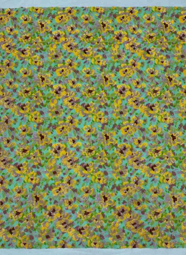 1 Yard 5 Yards Multi-Color Sequined Beaded Embroidered Lace Material Fabric TDD441