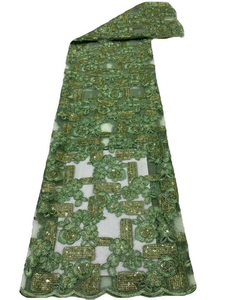 1 Yard 5 Yards Multi-Color Sequined Beaded Embroidered Lace Material Fabric TDD446