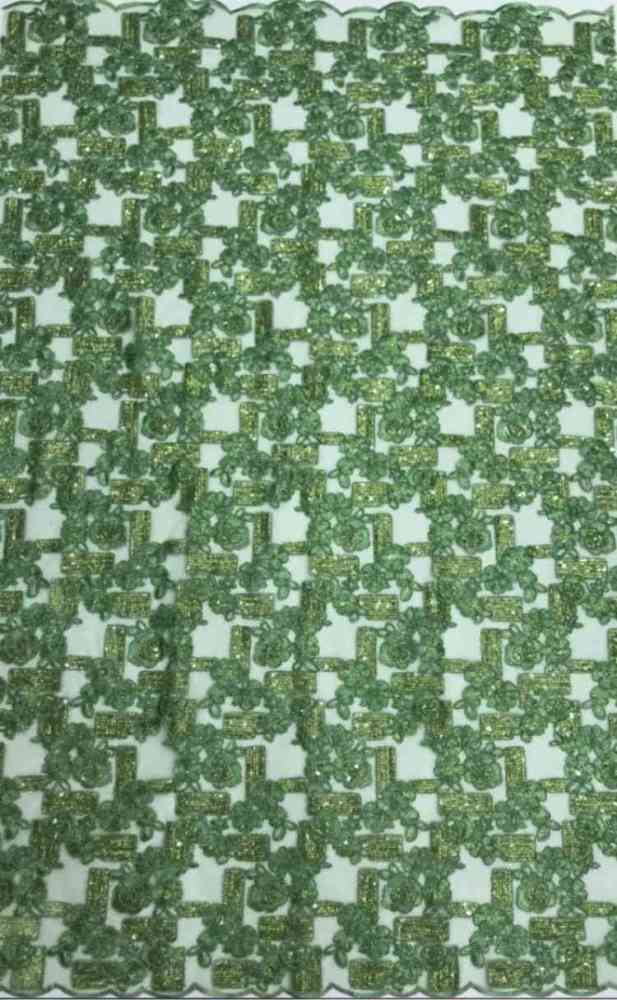 1 Yard 5 Yards Multi-Color Sequined Beaded Embroidered Lace Material Fabric TDD446