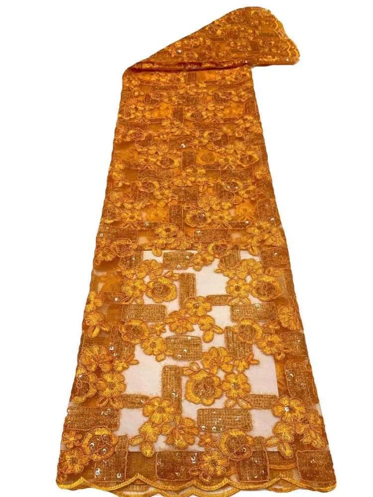 1 Yard 5 Yards Multi-Color Sequined Beaded Embroidered Lace Material Fabric TDD446