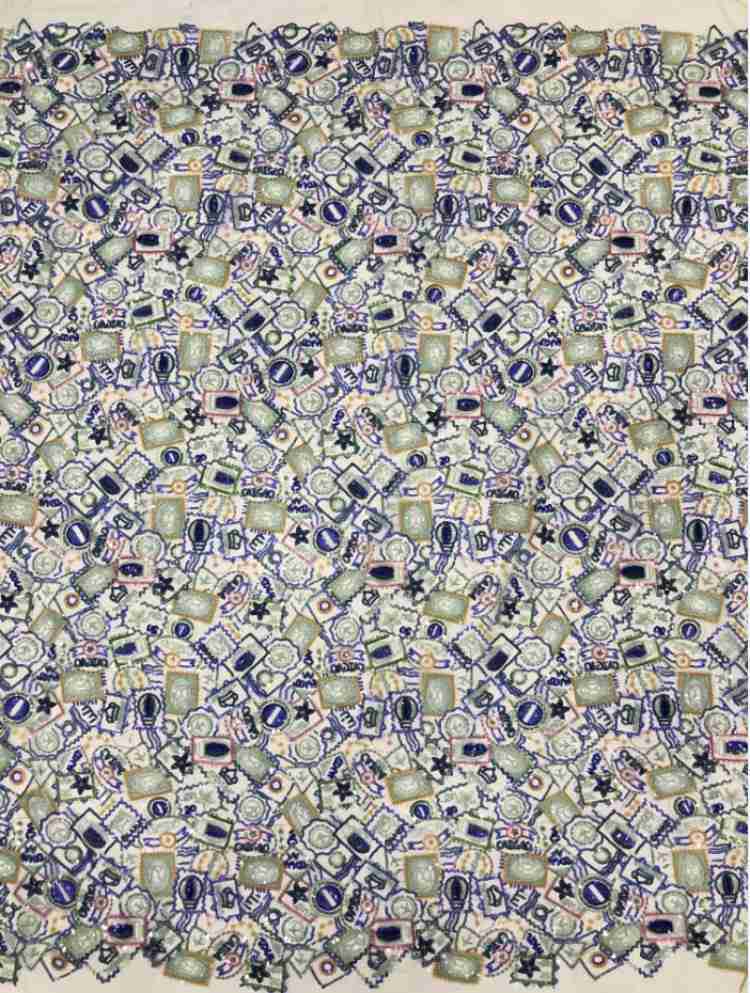 1 Yard 5 Yards Multi-Color Sequined Beaded Embroidered Lace Material Fabric TDD448