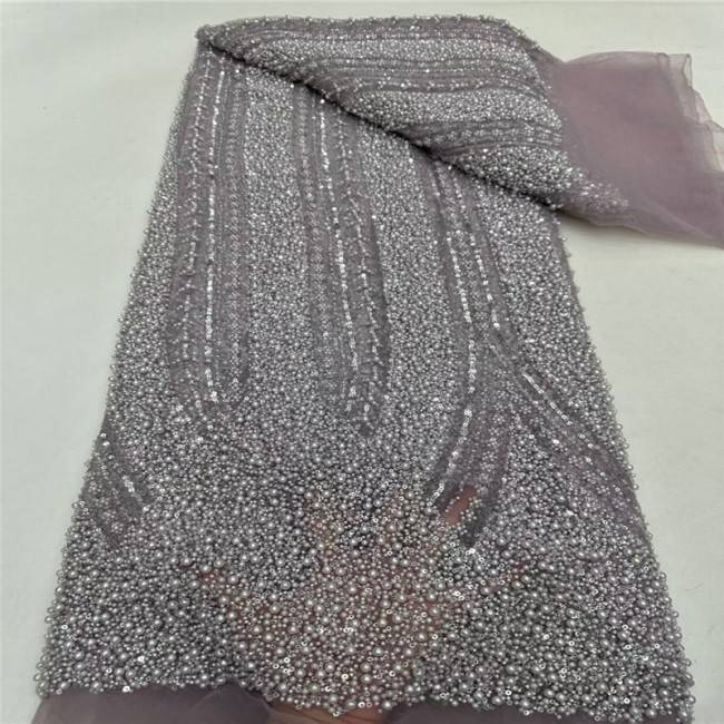 5 Yards Multi-Color Colorful Rainbow Sequined Beaded Embroidered 3D Floral Lace Material Fabric JLT039