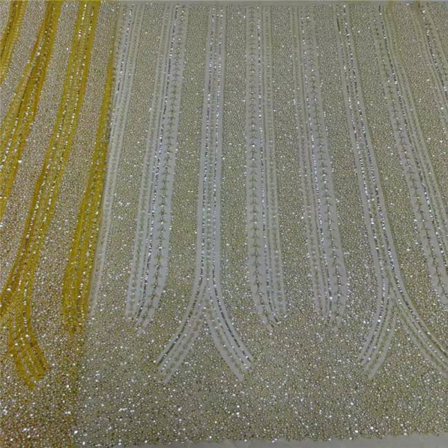 5 Yards Multi-Color Colorful Rainbow Sequined Beaded Embroidered 3D Floral Lace Material Fabric JLT039