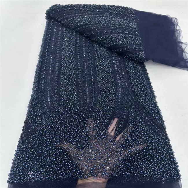 5 Yards Multi-Color Colorful Rainbow Sequined Beaded Embroidered 3D Floral Lace Material Fabric JLT039