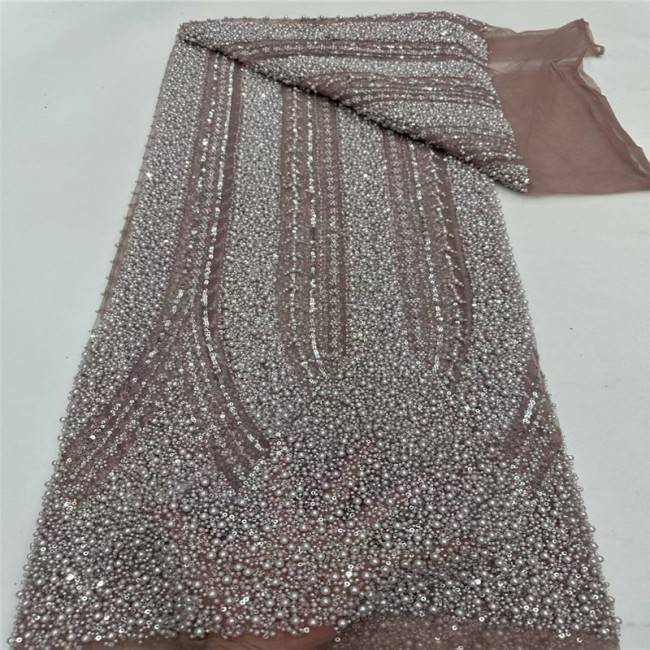 5 Yards Multi-Color Colorful Rainbow Sequined Beaded Embroidered 3D Floral Lace Material Fabric JLT039