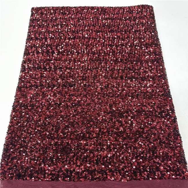 5 Yards Multi-Color Colorful Rainbow Sequined Beaded Embroidered 3D Floral Lace Material Fabric JLT049