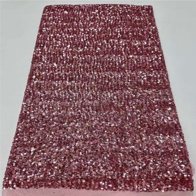 5 Yards Multi-Color Colorful Rainbow Sequined Beaded Embroidered 3D Floral Lace Material Fabric JLT049