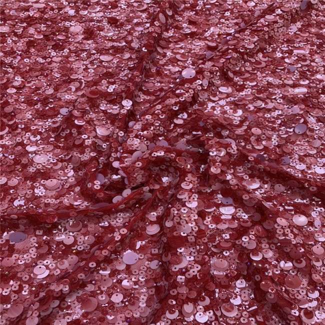 5 Yards Multi-Color Colorful Rainbow Sequined Beaded Embroidered 3D Floral Lace Material Fabric JLT070