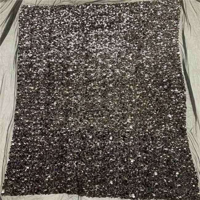 5 Yards Multi-Color Colorful Rainbow Sequined Beaded Embroidered 3D Floral Lace Material Fabric JLT070