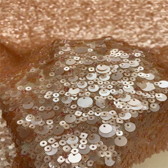 5 Yards Multi-Color Colorful Rainbow Sequined Beaded Embroidered 3D Floral Lace Material Fabric JLT070