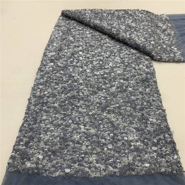 5 Yards Multi-Color Colorful Rainbow Sequined Beaded Embroidered 3D Floral Lace Material Fabric JLT070