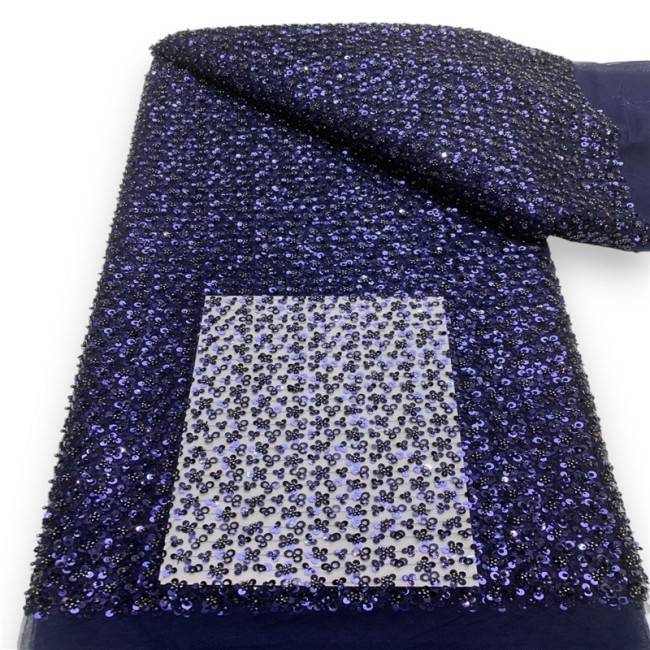 5 Yards Multi-Color Colorful Rainbow Sequined Beaded Embroidered 3D Floral Lace Material Fabric JLT074