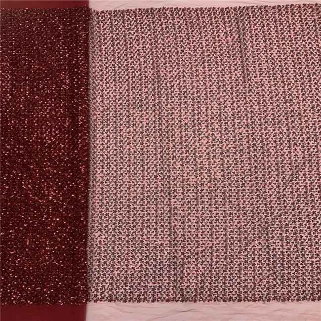 5 Yards Multi-Color Colorful Rainbow Sequined Beaded Embroidered 3D Floral Lace Material Fabric JLT074