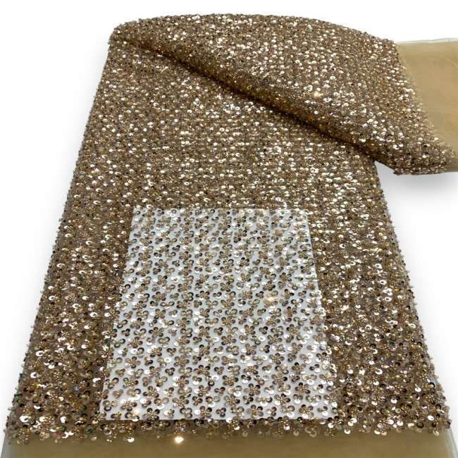 5 Yards Multi-Color Colorful Rainbow Sequined Beaded Embroidered 3D Floral Lace Material Fabric JLT074