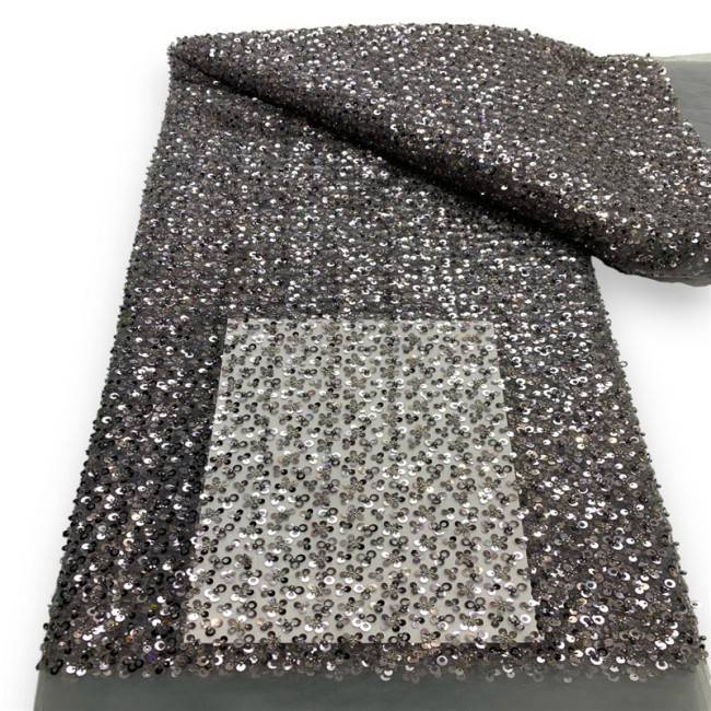 5 Yards Multi-Color Colorful Rainbow Sequined Beaded Embroidered 3D Floral Lace Material Fabric JLT074